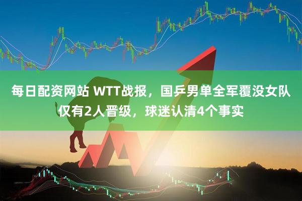 每日配资网站 WTT战报，国乒男单全军覆没女队仅有2人晋级，球迷认清4个事实